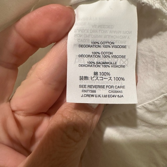 JCrew white and Black bow top - Picture 3 of 4